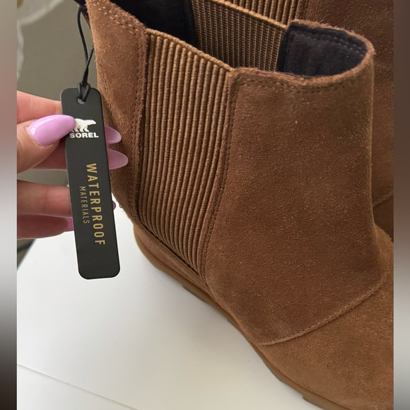 NWT Sorel Wedge Boots Brown - Picture 5 of 6